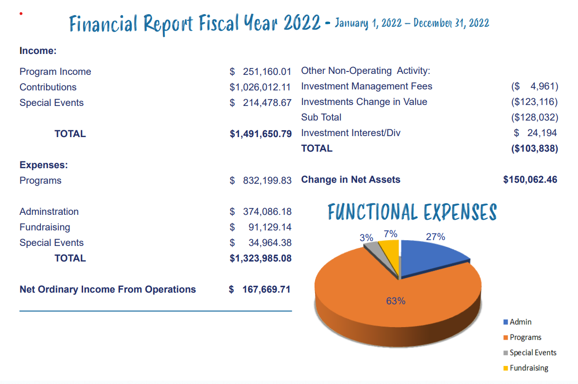 2022 Financial page